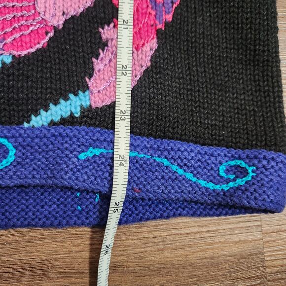 Storybook Knits Vintage Knit Birds Sweater Cardigan M Cozycore Retro 90s Cute - Picture 6 of 6